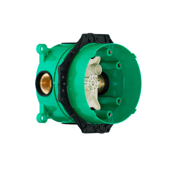 Запорный/переключающий вентиль с монтажной частью  iControl Pura Vida Hansgrohe 15777400+01800180